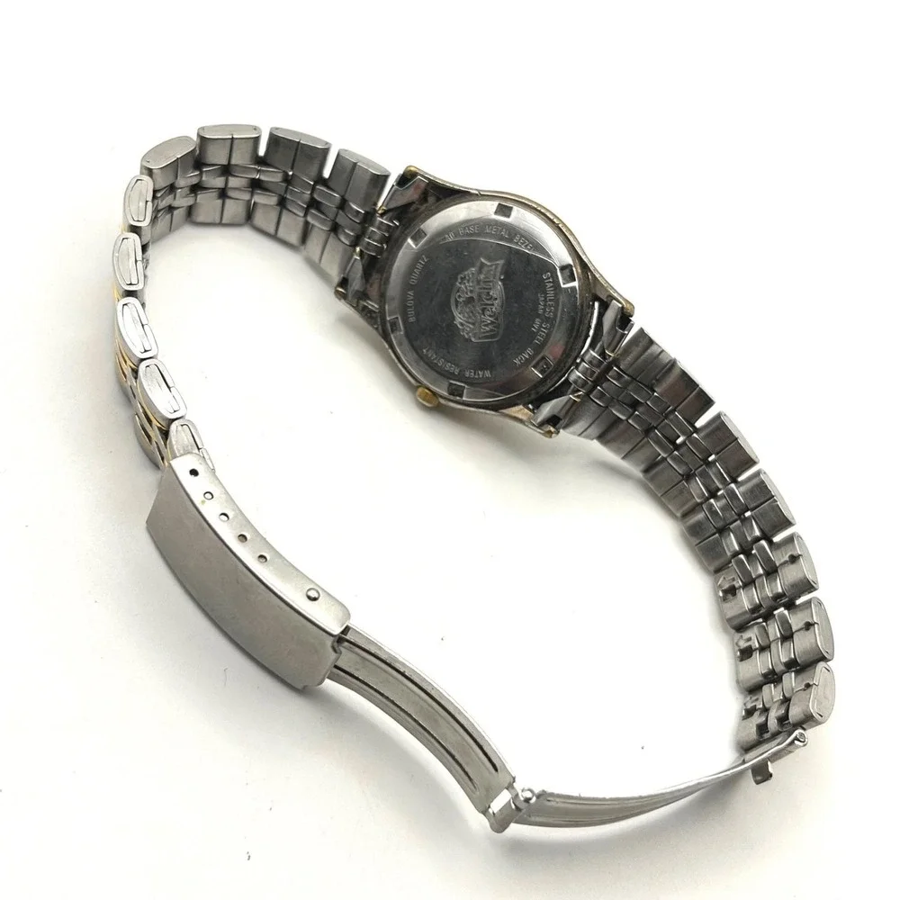 Caravelle by Bulova Two Tone Ladies Watch Date Welch's Engraved Employee Gift